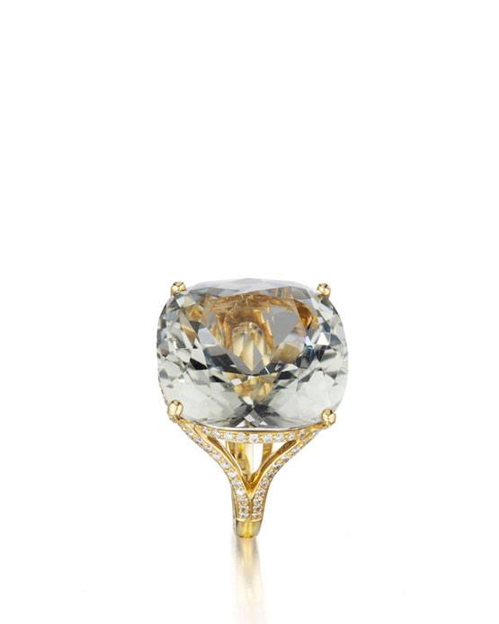 Yellow diamond ring